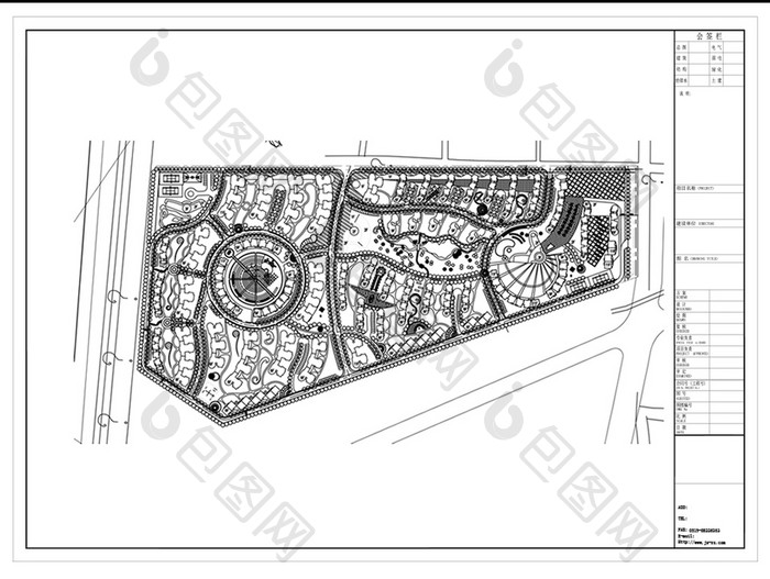 CAD小区建筑规划设计方案图