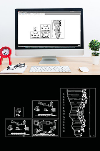 生态园CAD设计规划图图片