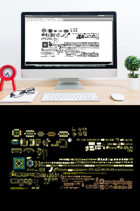 建筑CAD常用家具类模块图片桌子椅子