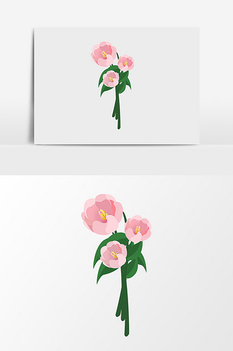 卡通玫瑰花花卉植物图片