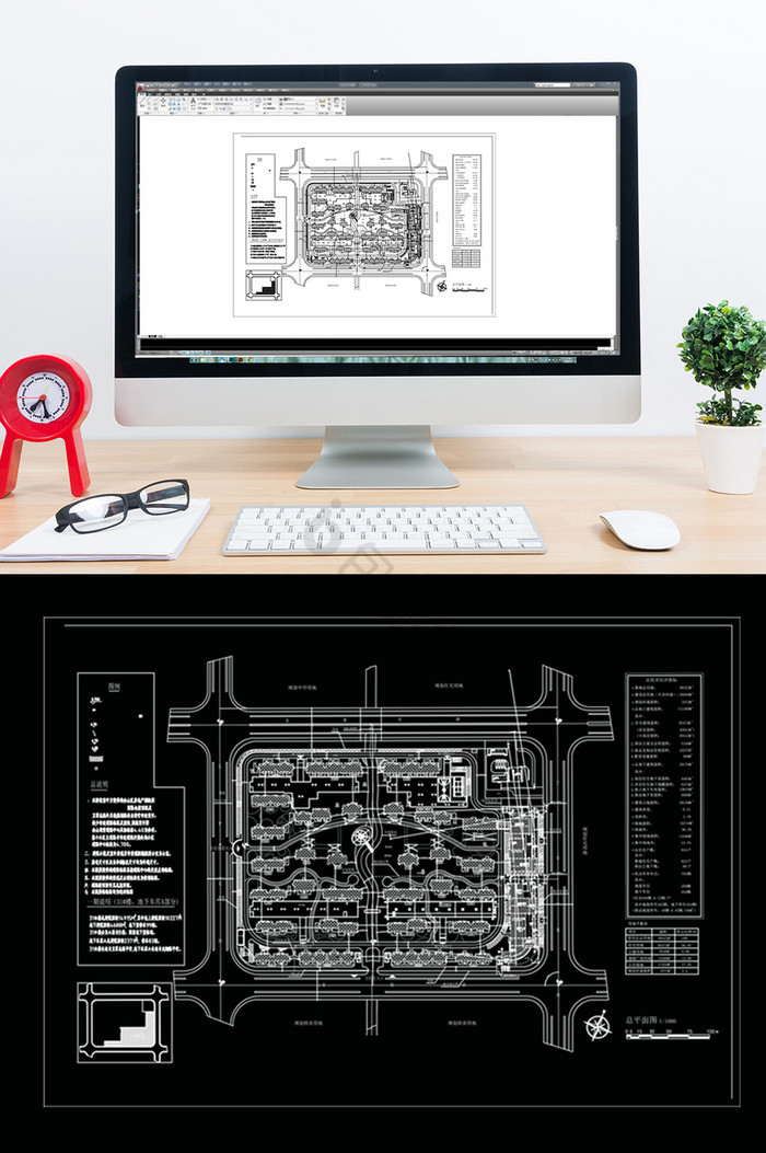 CAD建筑楼盘景观建筑规划图片