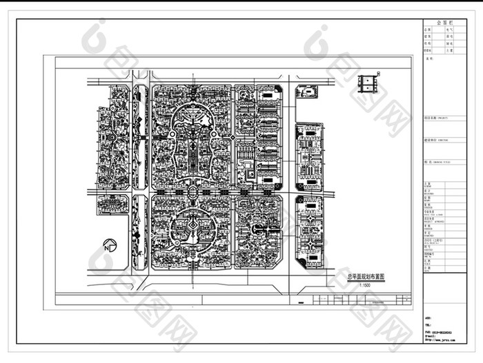 CAD小区建筑规划方案