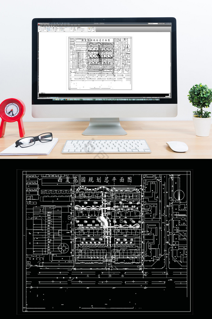 CAD花园景观规划方案图片