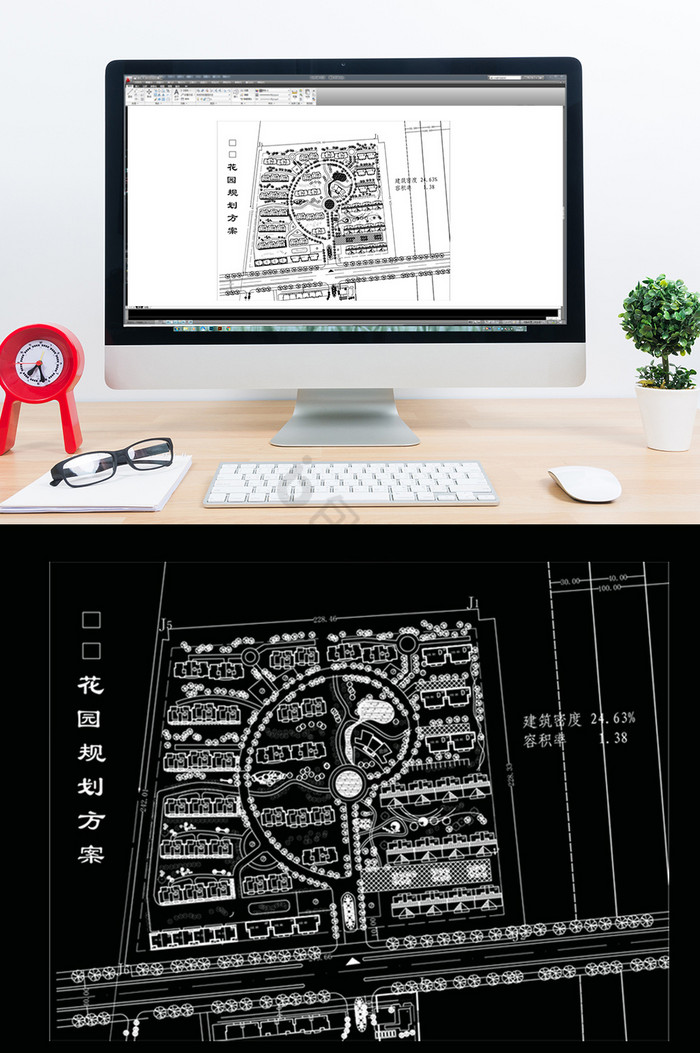 CAD小区建筑楼盘规划图片