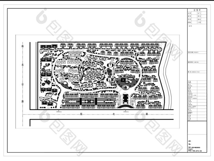 小区楼盘规划方案设计CAD图