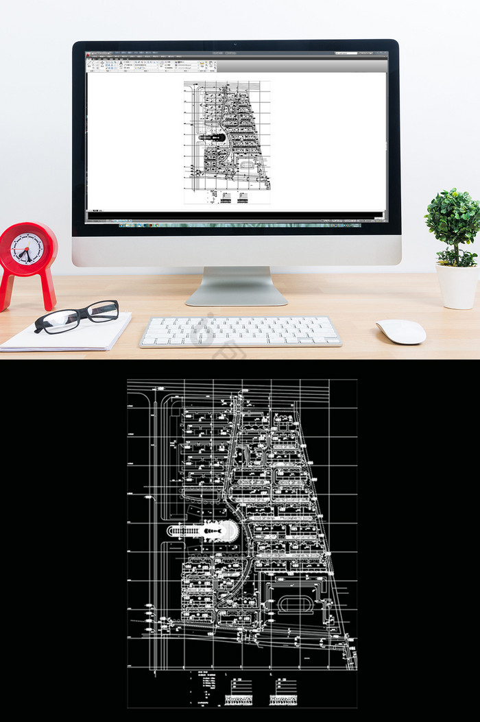 大型社区规划CAD方案图片