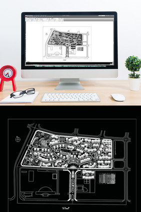 CAD小区楼盘规划设计