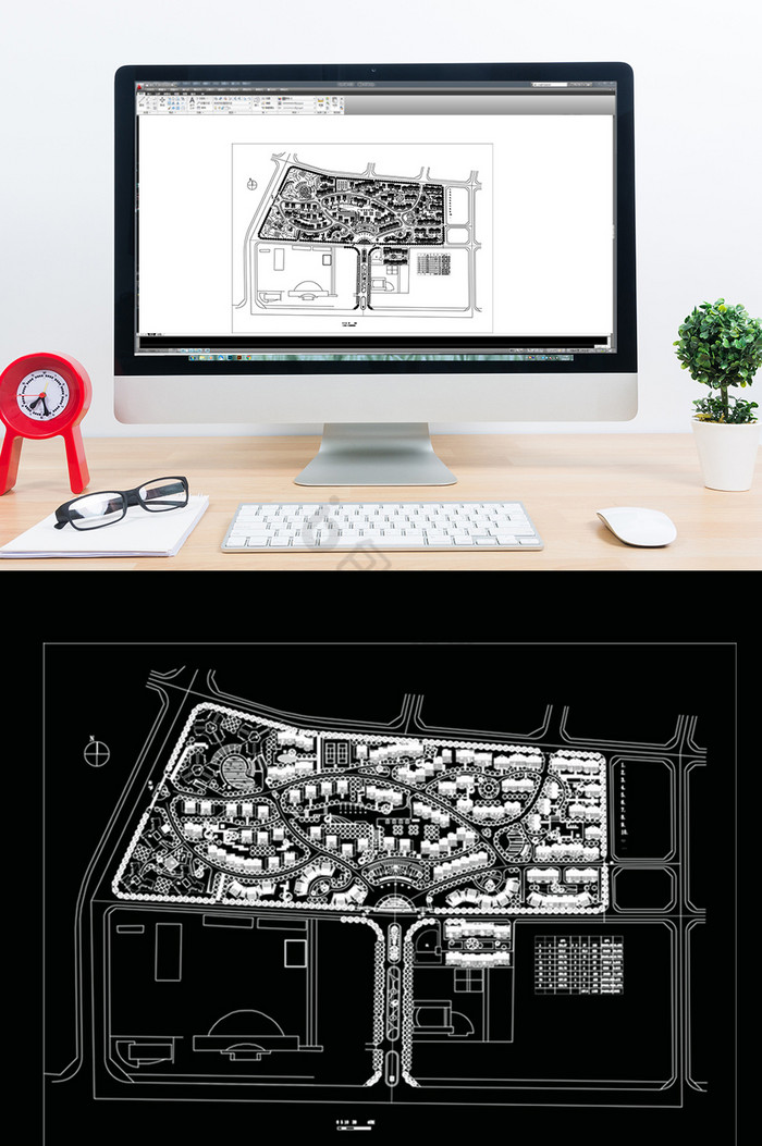 CAD小区楼盘规划设计图片
