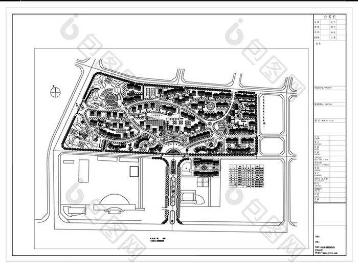 CAD小区楼盘规划设计