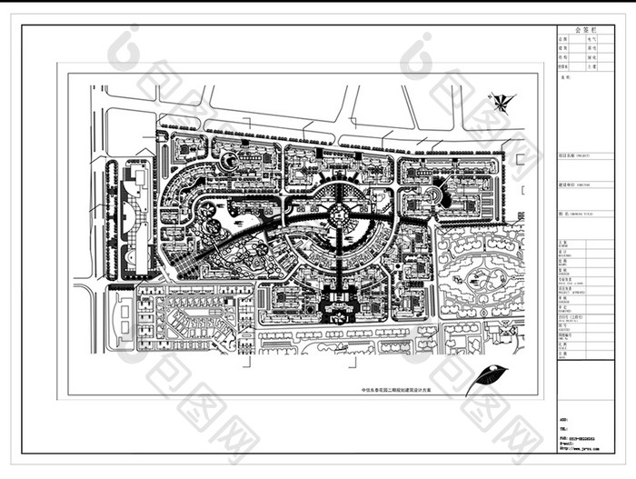 CAD小区楼盘规划图