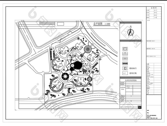 小区楼盘设计CAD规划图