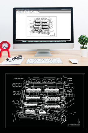 小区建筑规划方案CAD图