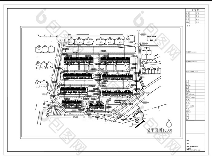 小区建筑规划方案CAD图