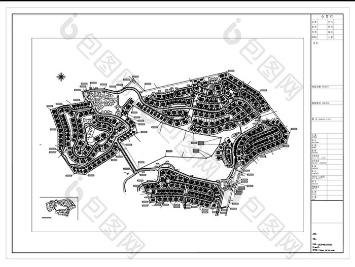 CAD大型社区规划图纸方案