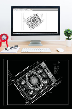 CAD小区建筑景观总平面规划