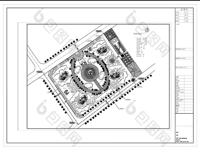 CAD小区建筑景观总平面规划