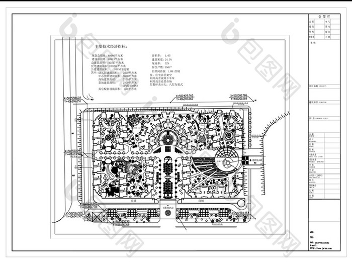 CAD社区建筑规划方案图