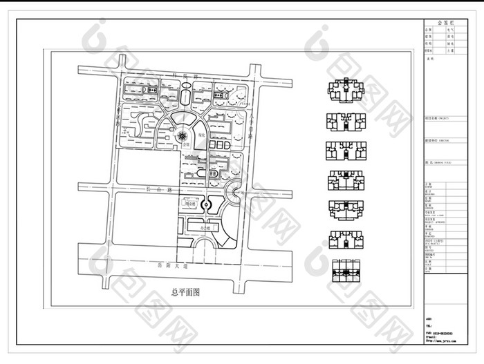 建筑小区CAD图纸方案