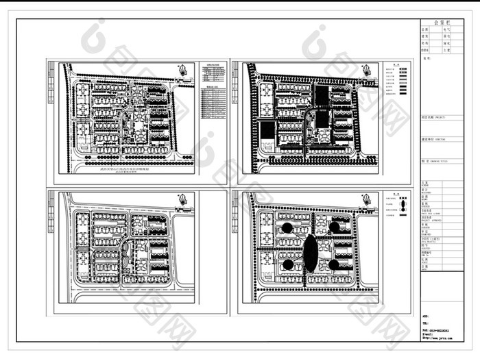 CAD社区规划方案图纸