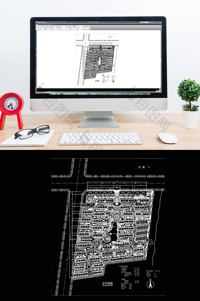 CAD小区建筑规划方案图纸