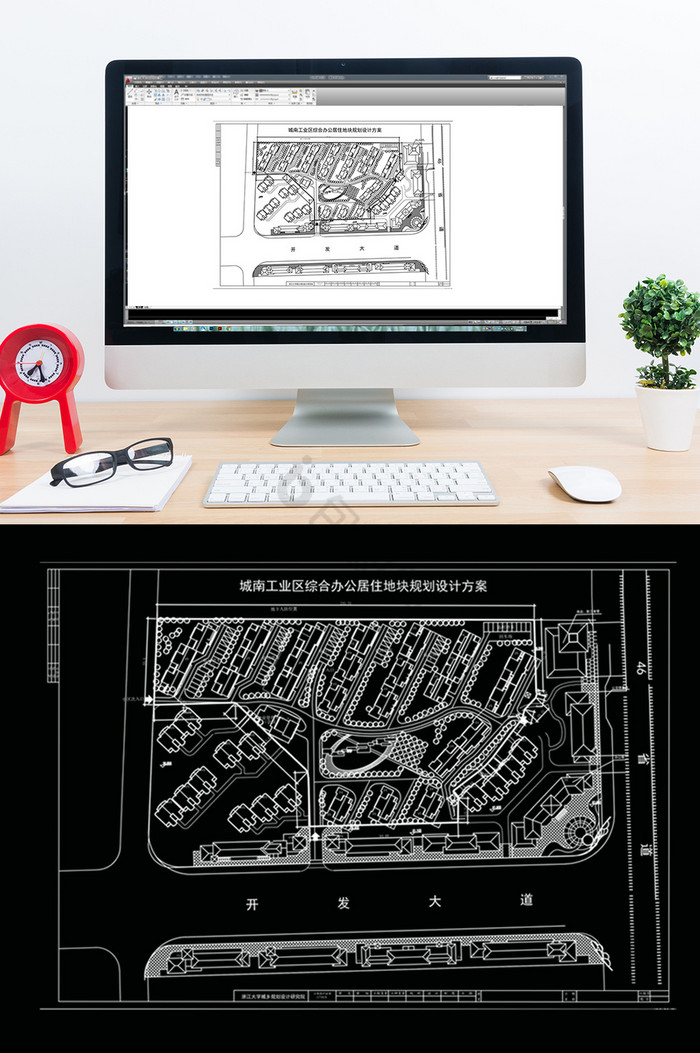 建筑小区规划CAD图纸设计图片