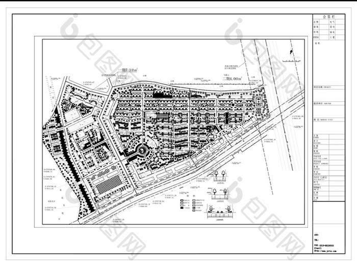 CAD小区楼盘详细规划图