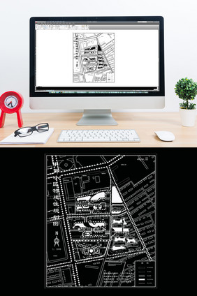 CAD小区修建性规划图