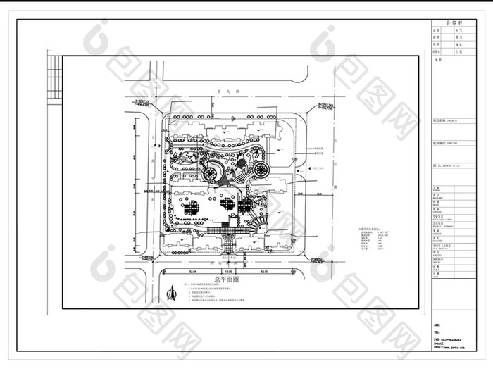 CAD小区楼盘建筑规划设计图