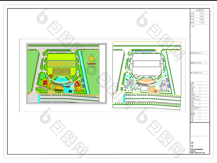 公司建筑规划CAD平面方案