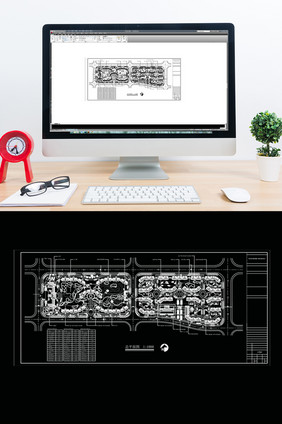 CAD小区楼盘建筑规划方案图