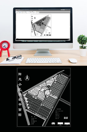 小区建筑规划平面CAD图纸