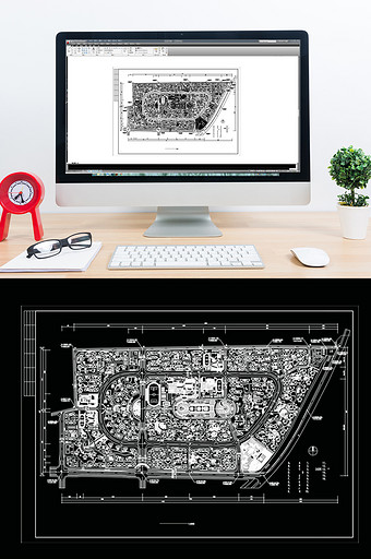 城市花园大型社区CAD建筑景观规划图片