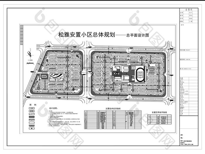 安置小区规划设计CAD方案