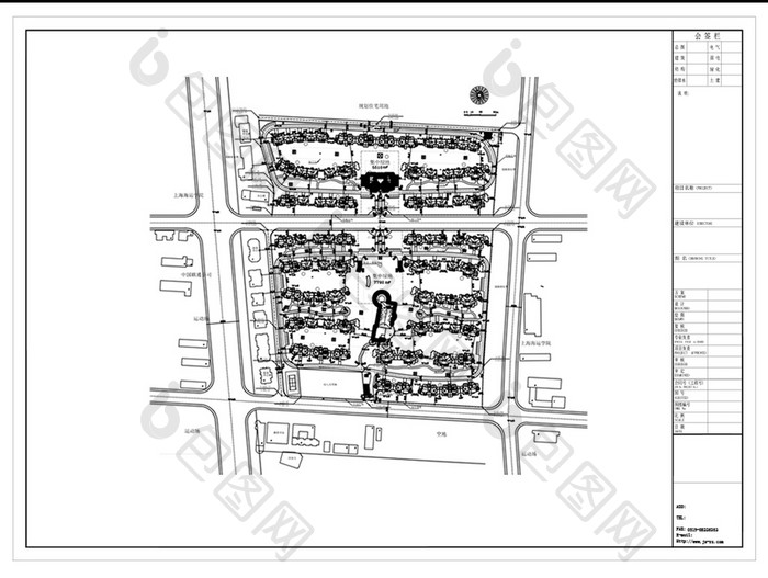 CAD小区楼盘建筑规划