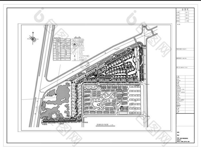 别墅区建筑规划设计CAD方案