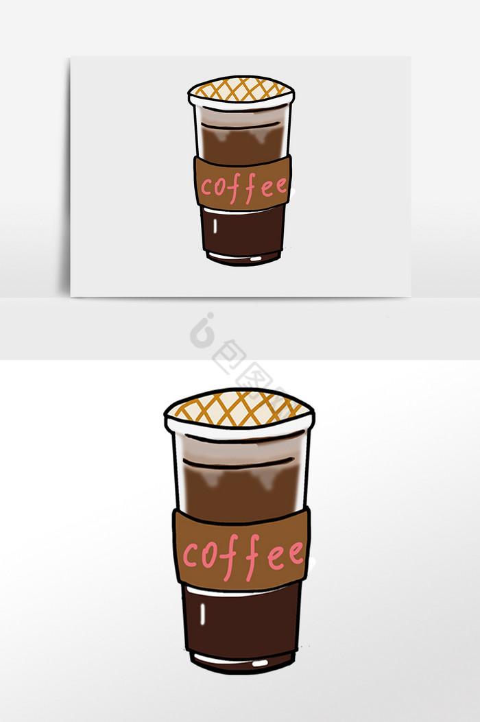 饮品咖啡插画图片