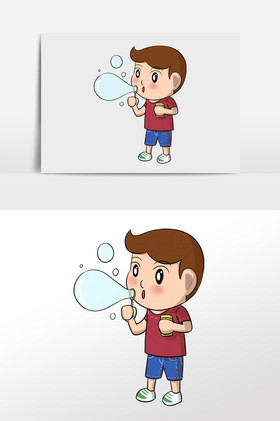 吹泡泡吹泡泡图片