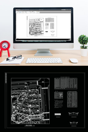 CAD多层小区建筑规划