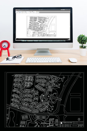 CAD大型社区规划设计方案图纸