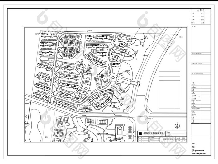 CAD大型社区规划设计方案图纸