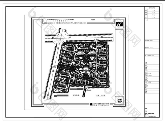 社区建筑规划方案CAD图纸