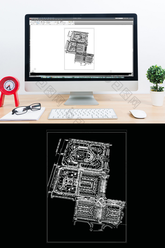 大型社区建筑景观规划设计方案CAD