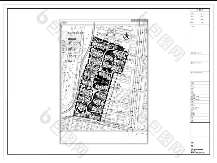 小区建筑景观规划设计方案CAD