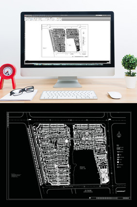 大型社区建筑景观规划CAD