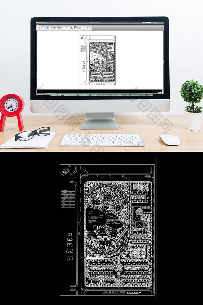 小区楼盘建筑景观规划设计CAD