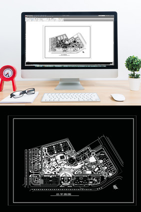 CAD高层小区建筑景观规划