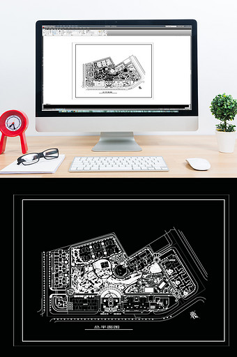 CAD高层小区建筑景观规划图片