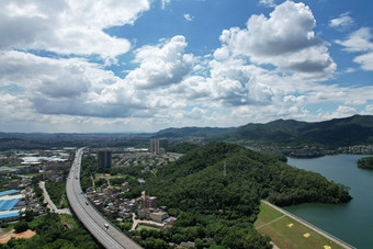 广州郊区花都的乡村风光自然美景清新景色