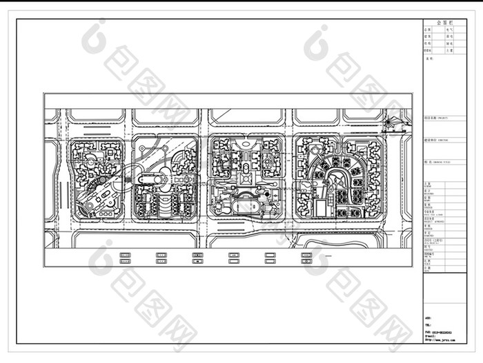 CAD多层小区规划设计方案图纸