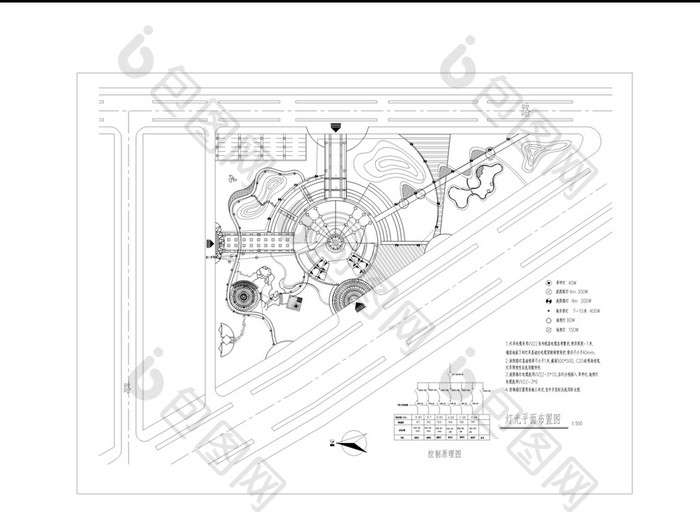 公园景观绿化全套施工图CAD